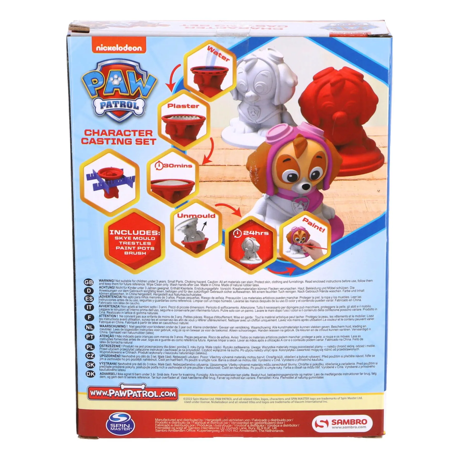 Paw Patrol set gips gieten skye
