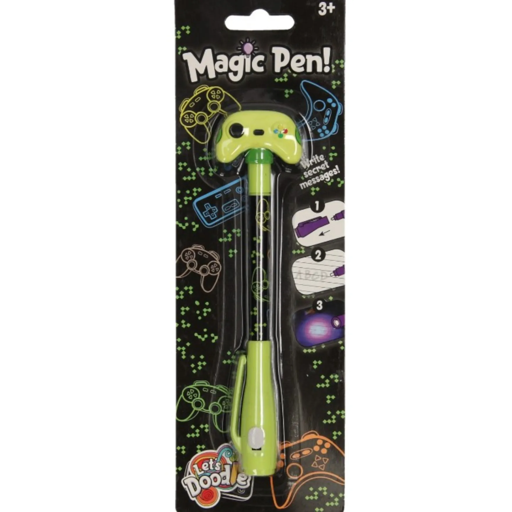 Pen onzichtbare inkt 6 asst.