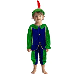 Pietenpak Groen/Blauw 98-104 Cm