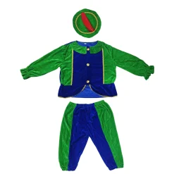 Pietenpak Groen/Blauw 98-104 Cm