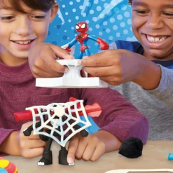 Play-Doh Spiderman Launch And Slice Battle