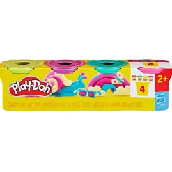 Play-Doh vibrant colours 4 pack new