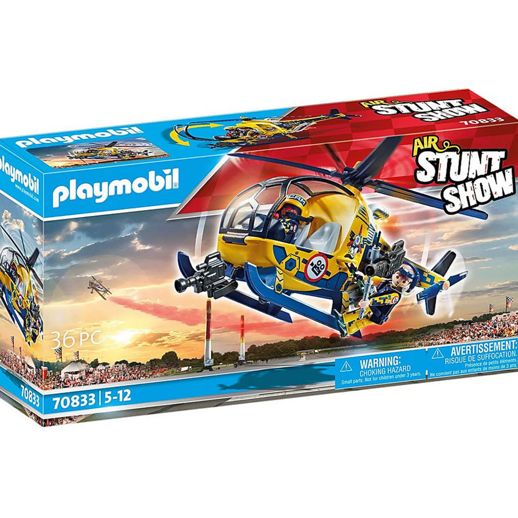 Playmobil 70833 Air Stuntshow Filmploeg Helikopter