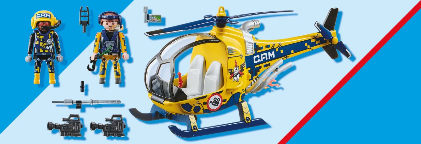 Playmobil 70833 Air Stuntshow Filmploeg Helikopter