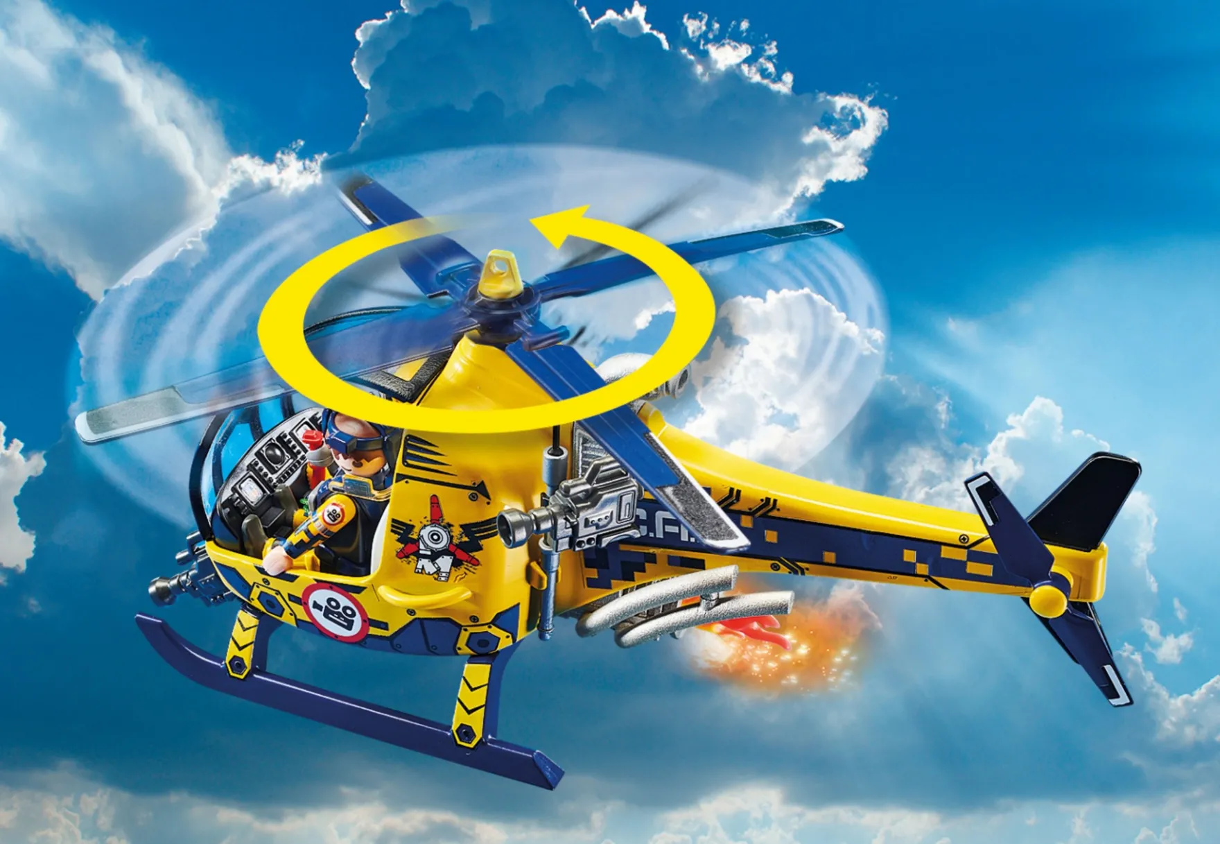 Playmobil 70833 Air Stuntshow Filmploeg Helikopter