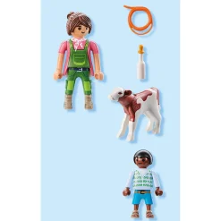 Playmobil 71803 boer met kalf