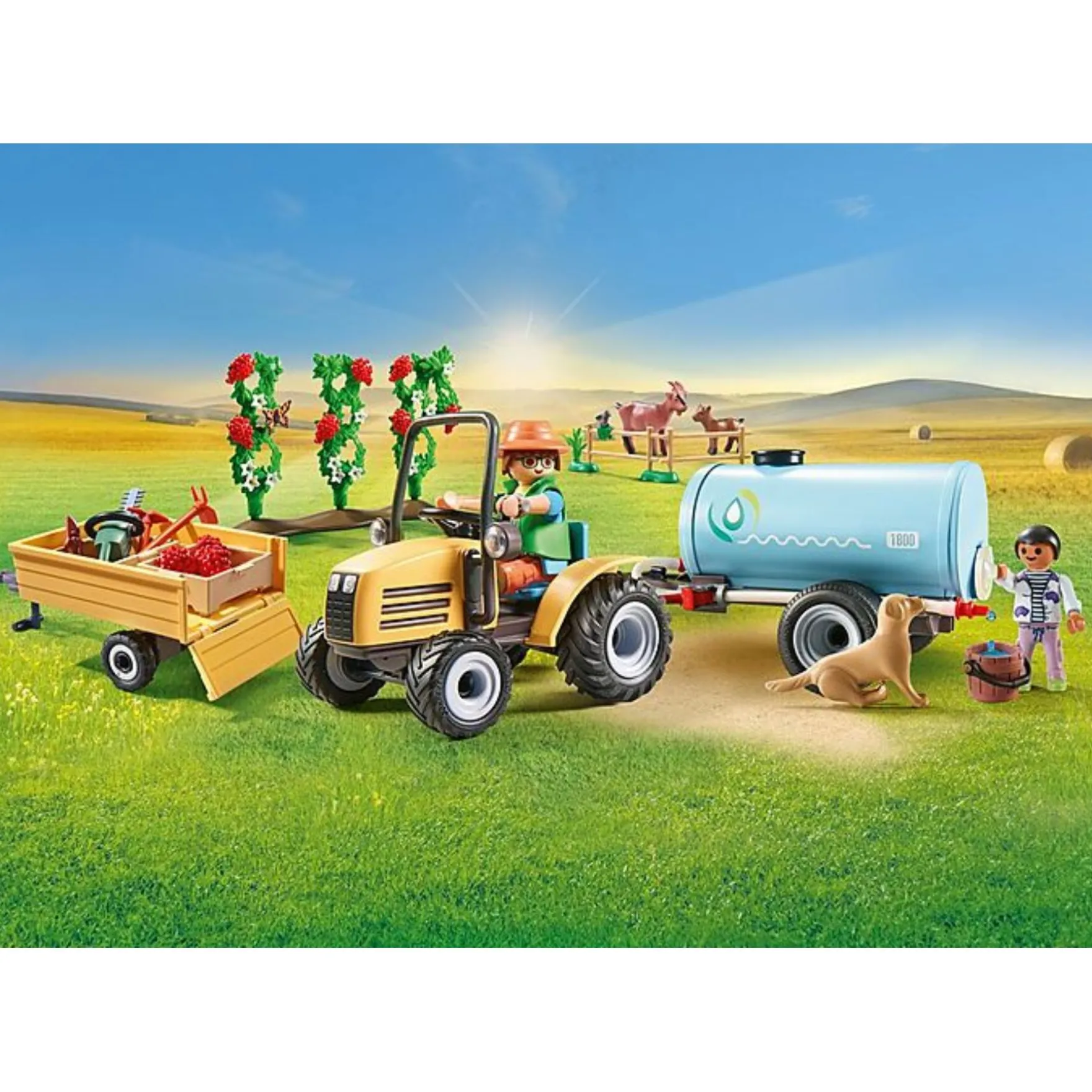 Playmobil 71442 Country Tractor Met Aanhanger En Watertank