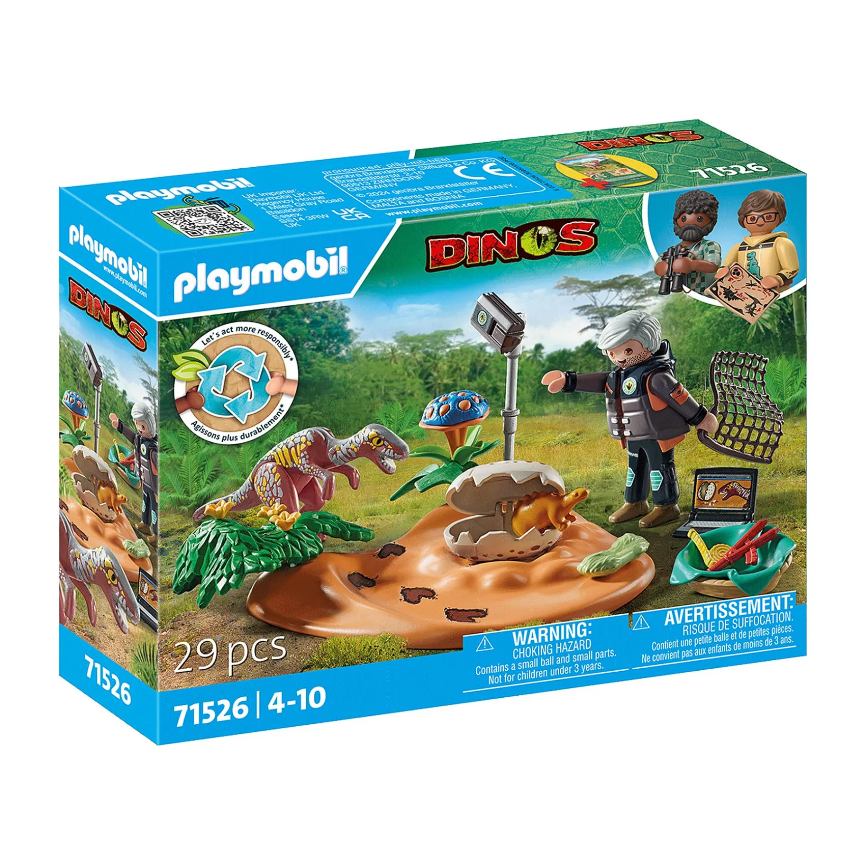 Playmobil 71526 Dinos Stegosaurusnest Met Eierdief