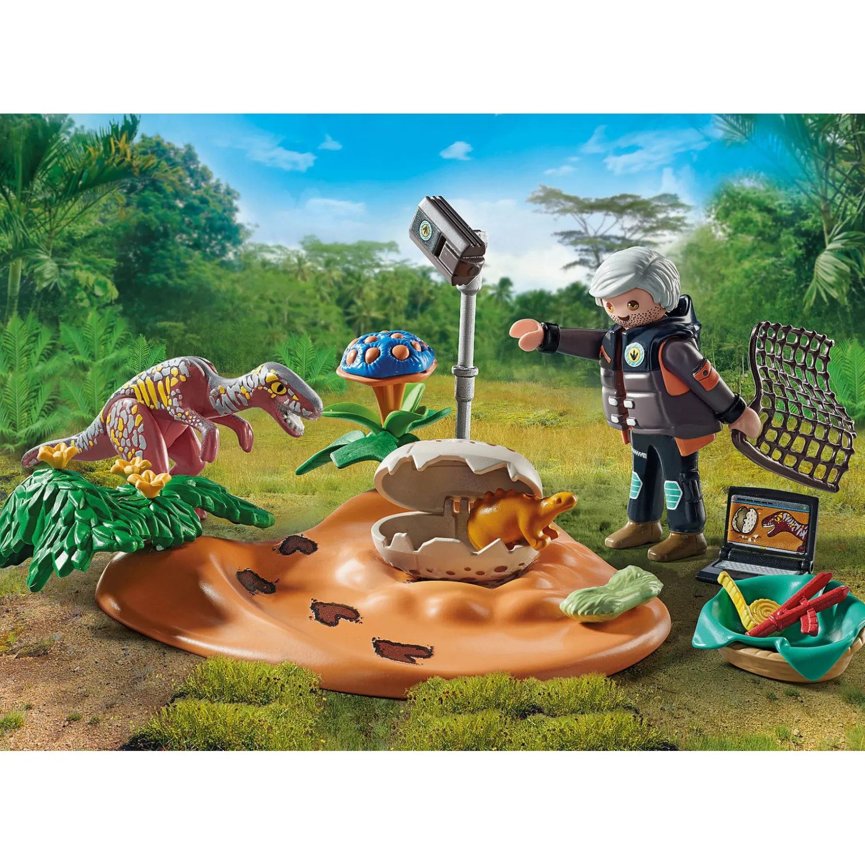 Playmobil 71526 Dinos Stegosaurusnest Met Eierdief