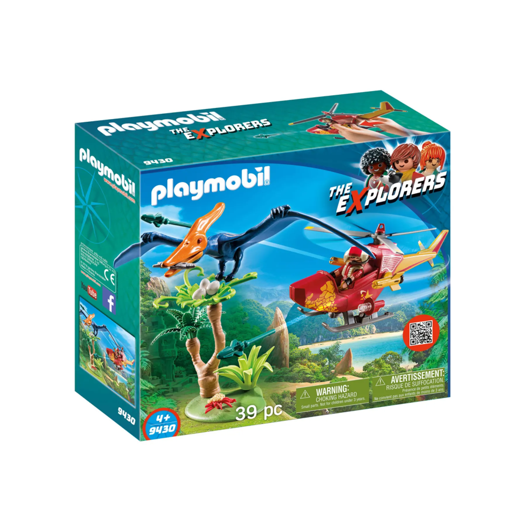 Playmobil 9430 Helikopter Met Pteranodon