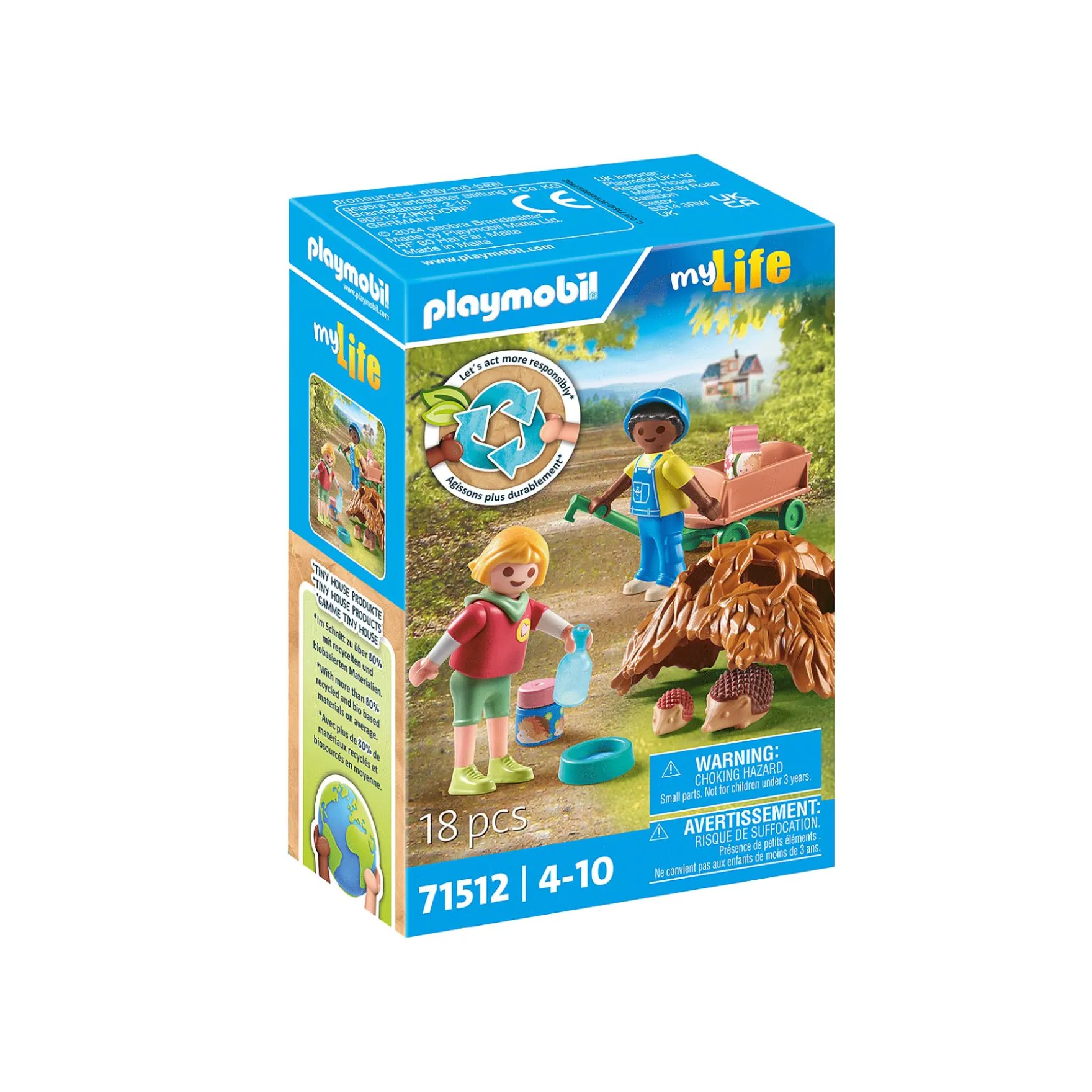 Playmobil 71512 My Life Zorgen Voor De Egelfamilie