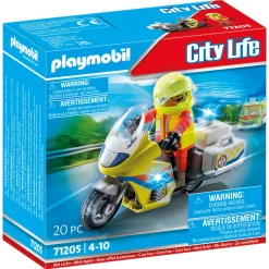 Playmobil 71205 Noodmotorfiets met Zwaailicht