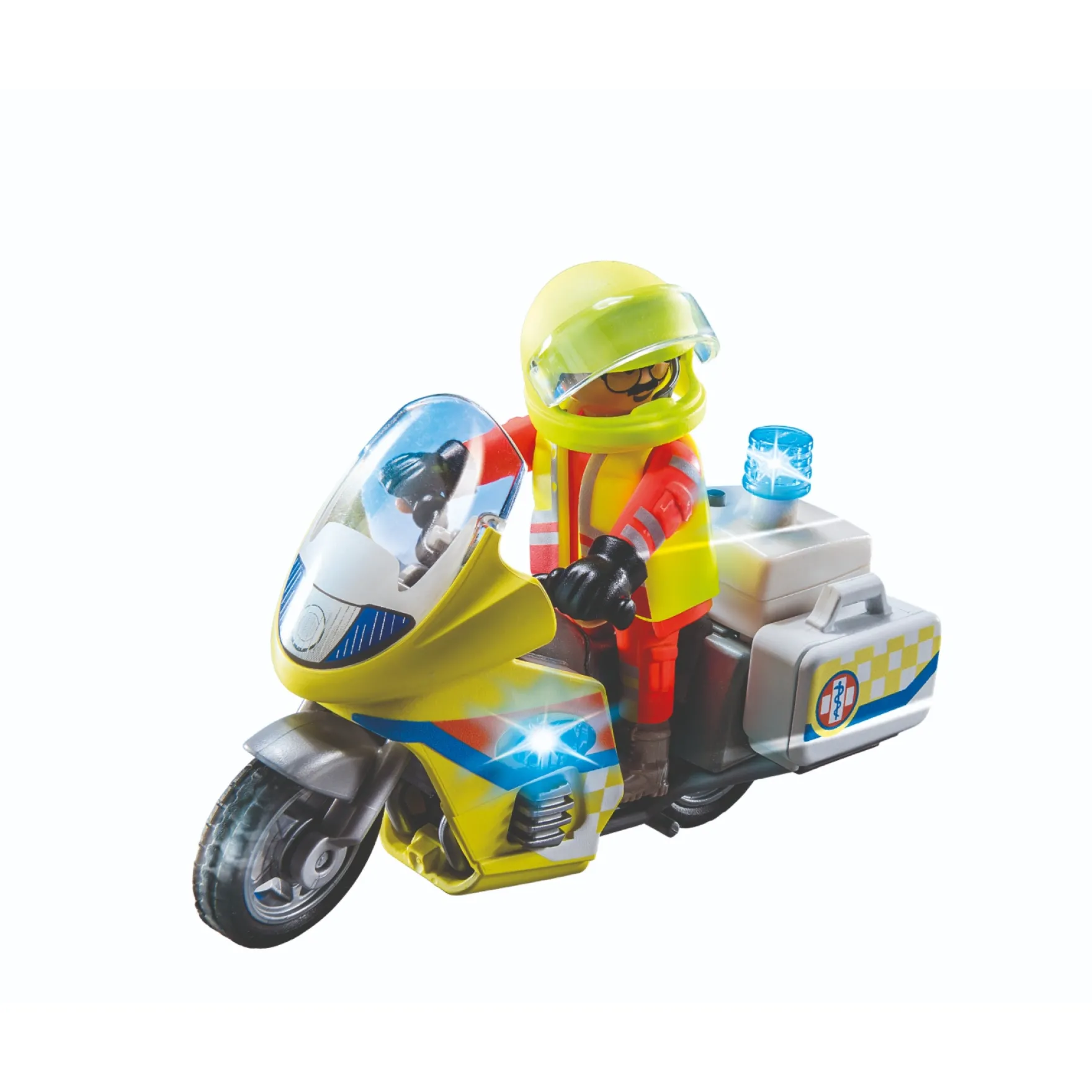 Playmobil 71205 Noodmotorfiets met Zwaailicht