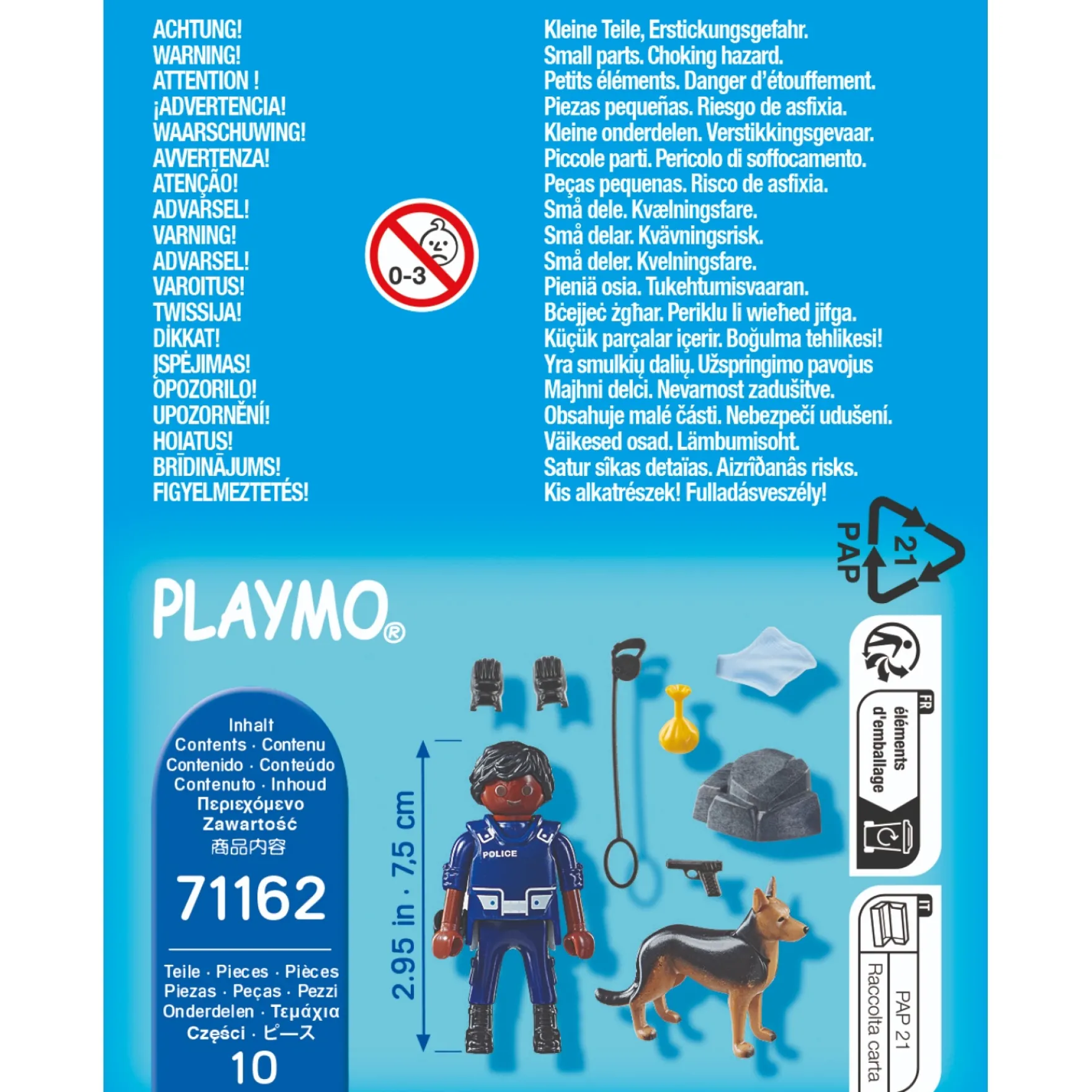 Playmobil 71162 Politieagent Met Speurhond