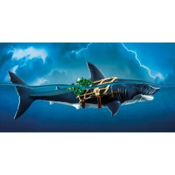 Playmobil 71793 reuzenhaai met piraat