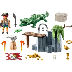 Playmobil 71473 Starter Packs Piraat Met Alligator