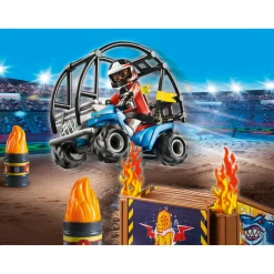Playmobil 70820 Starterpack Stuntshow Quad Met  Vuurhelling