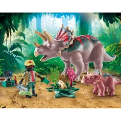 Playmobil 71821 triceratops familie