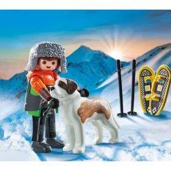 Playmobil 71741 wandelaar met sint bernard
