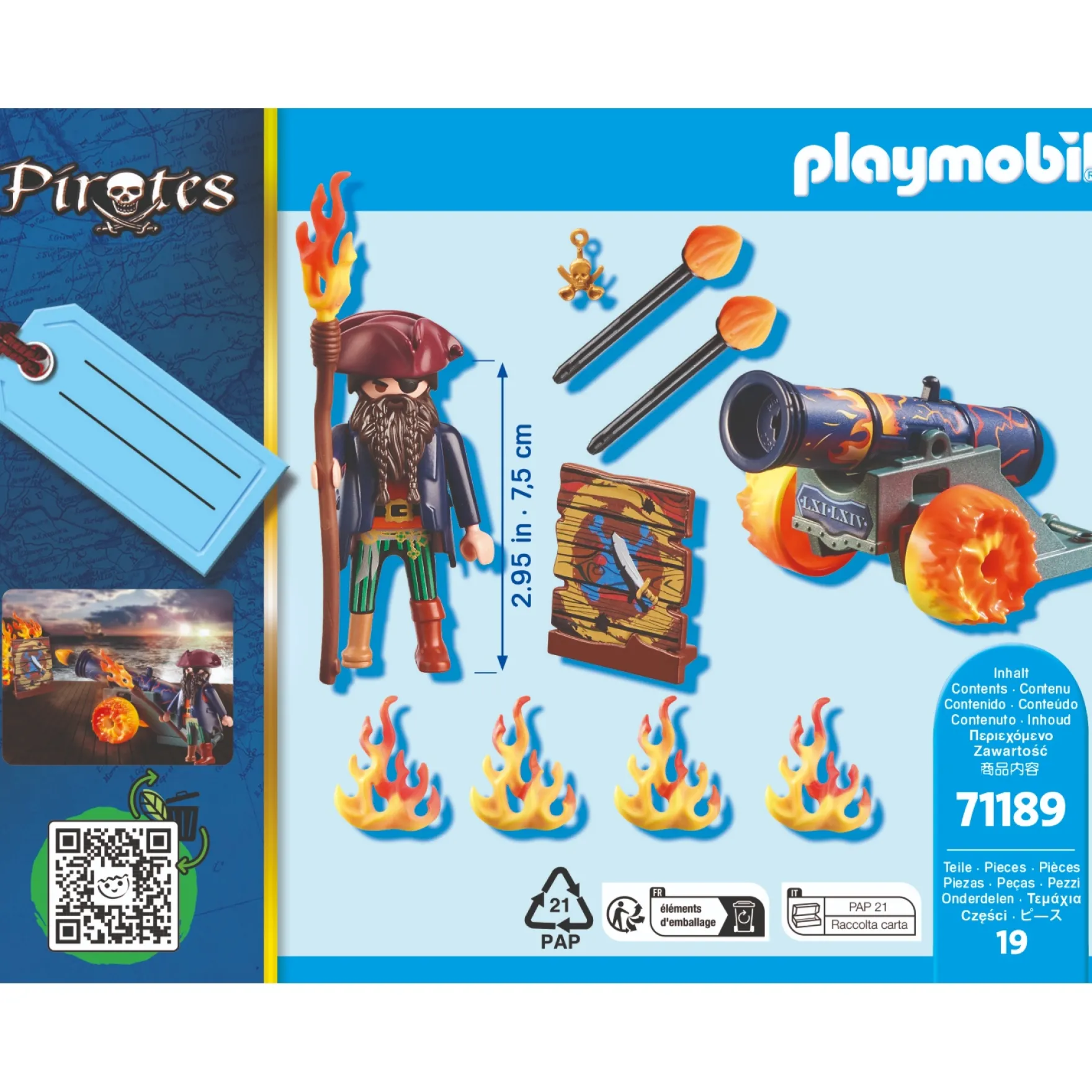 Playmobil Giftset 71189 Pirates Piraat Met Kanon