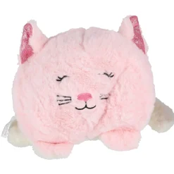 Pluche trendy omkeerbaar poes / hond 20 cm 2 assorti