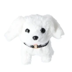 Pluchiez pluche hondje loop en blaf hondje assorti