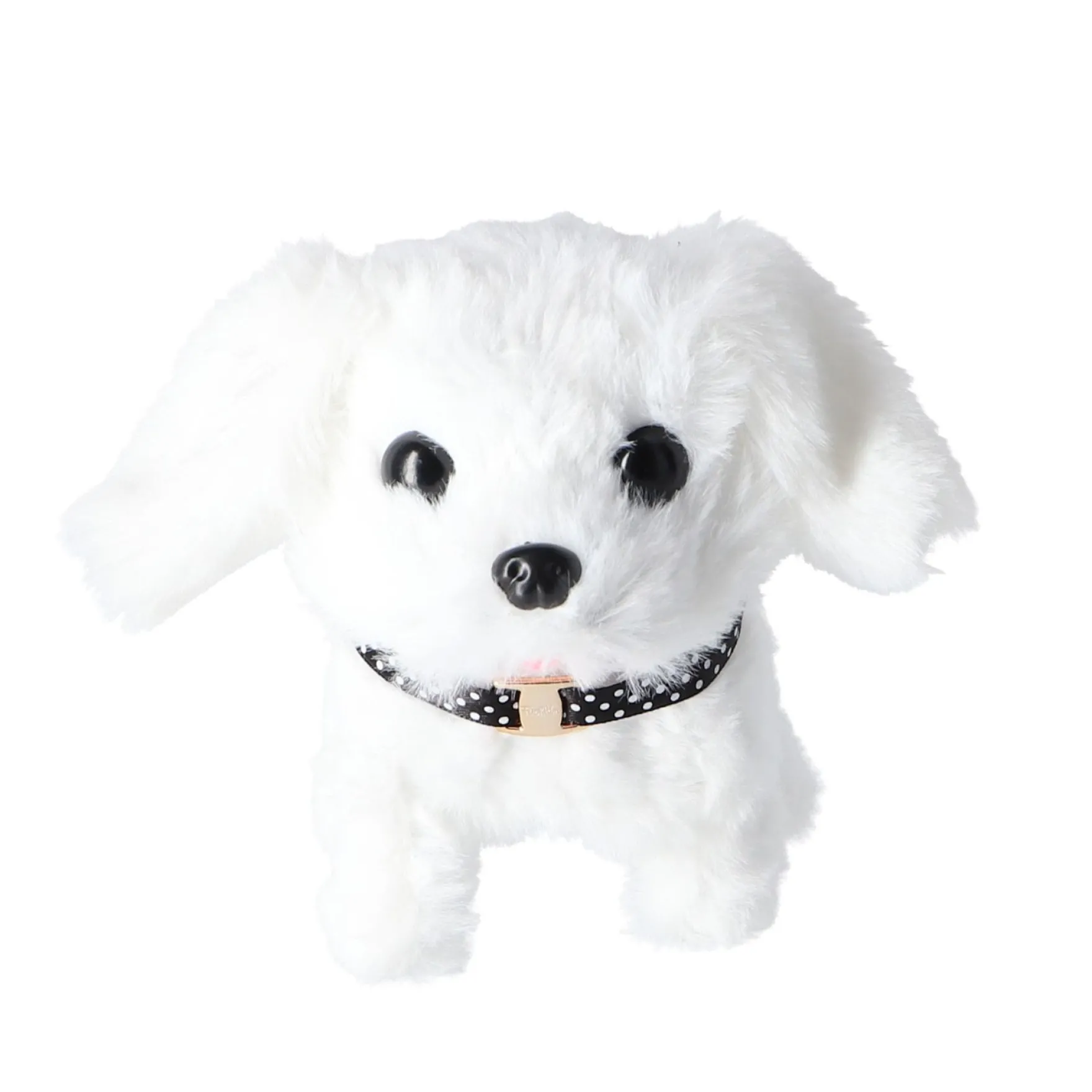 Pluchiez pluche hondje loop en blaf hondje assorti