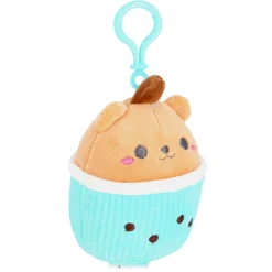 Pluchiez sleutelhanger pluche cupcake 10 cm 3 assorti