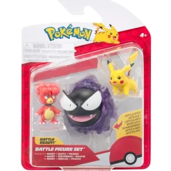 Pokémon battle figuren 3-pack Magby Pikachu #1 en  Gastly