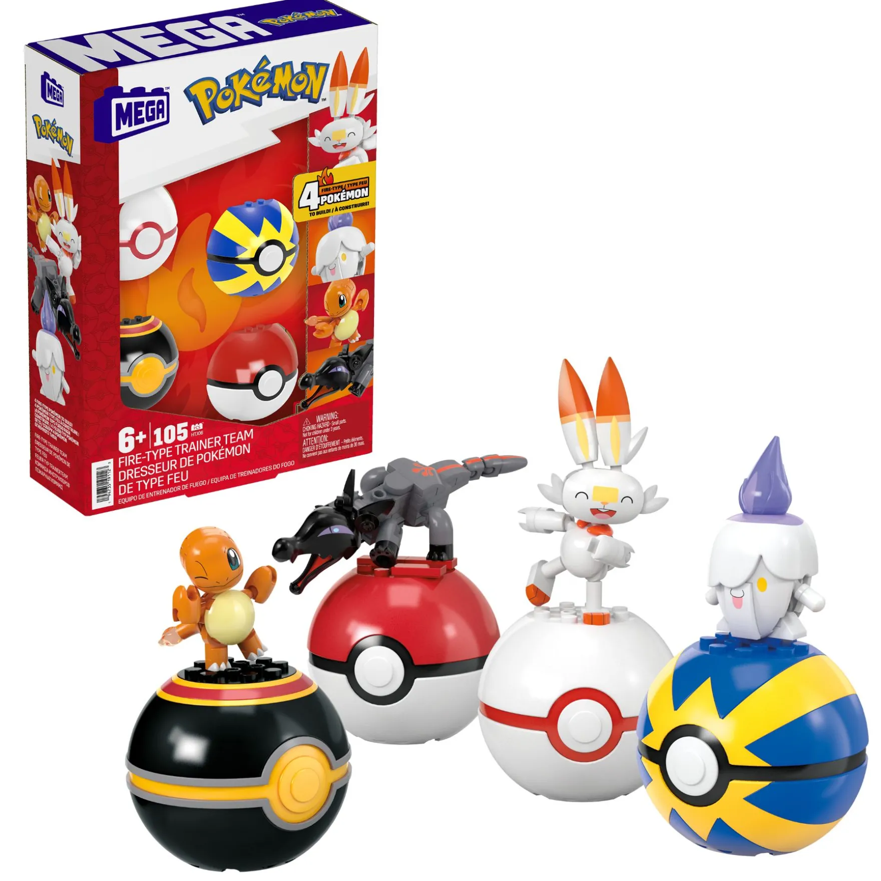 Pokémon mega fire type trainer team