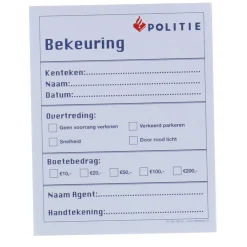 Politie Bonnenboekje