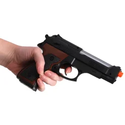 Politieset handboeien en pistool met licht en  geluid