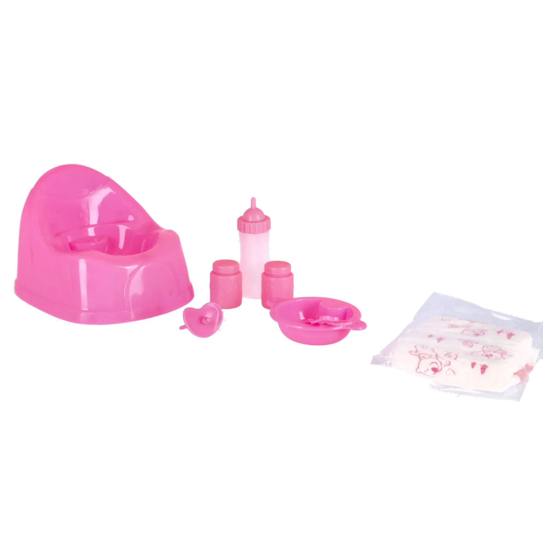Pop 43 Cm Drink & Plas Met 9 Accessoires Dolls Room