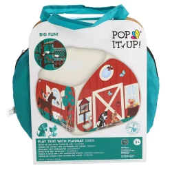 Pop Up Speeltent Boerderij met Speelmat