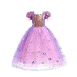 Prinsessenjurk paars 122-128