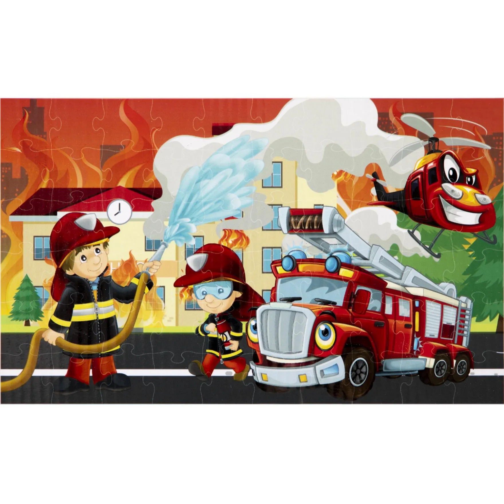 Puzzel brandweer 60 stukjes