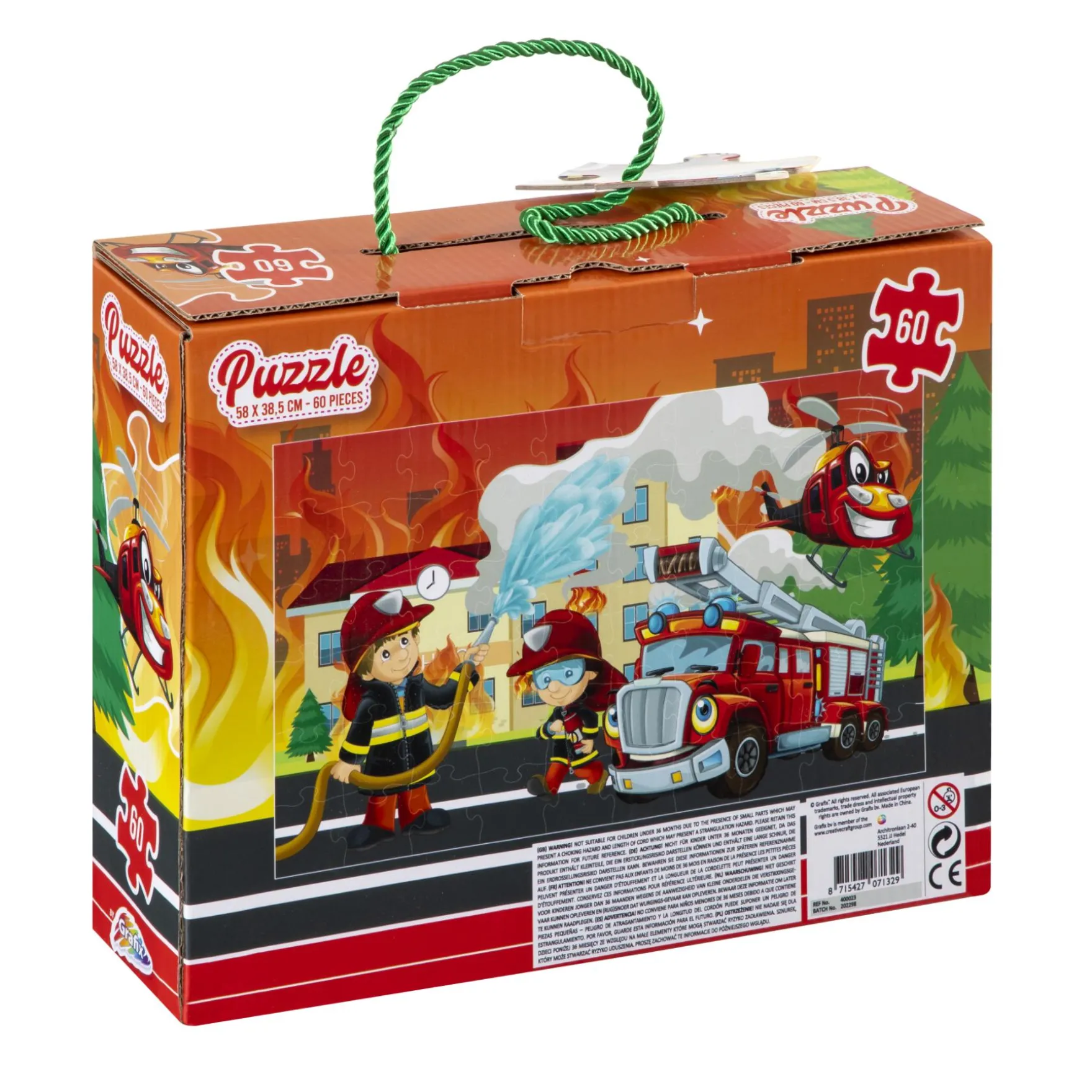 Puzzel brandweer 60 stukjes