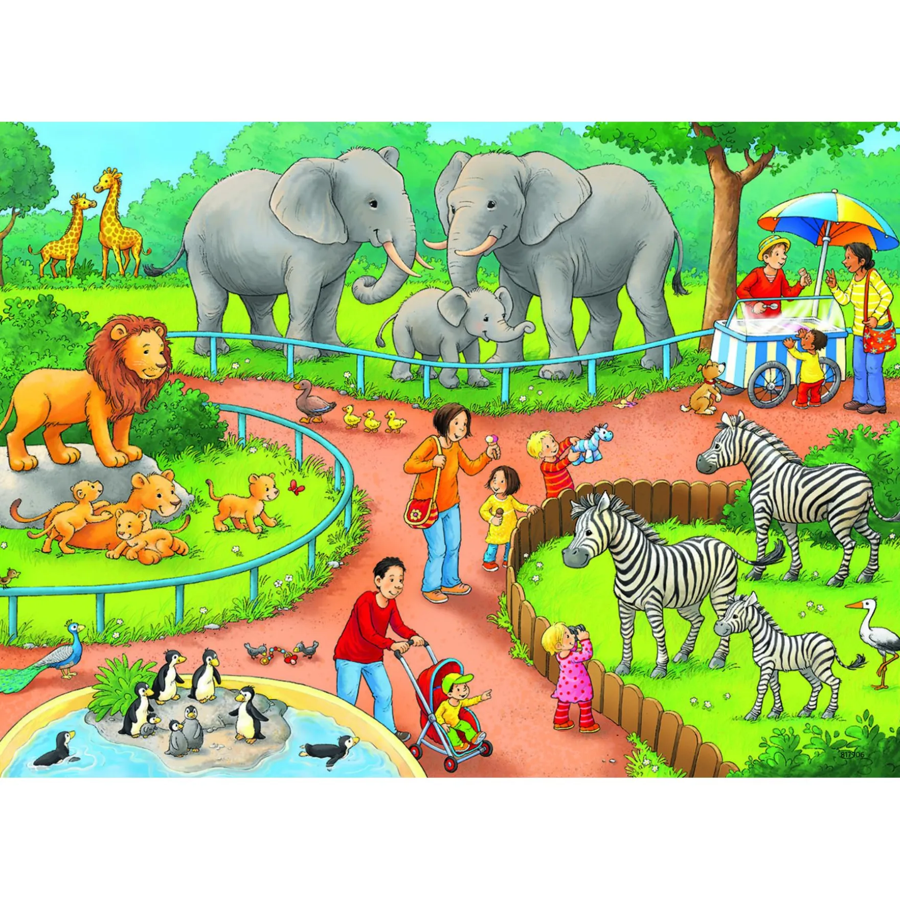 Puzzel Dag In De Dierentuin 2X24 Stuks