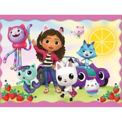 Puzzel Gabby's Dollhouse 4 in 1