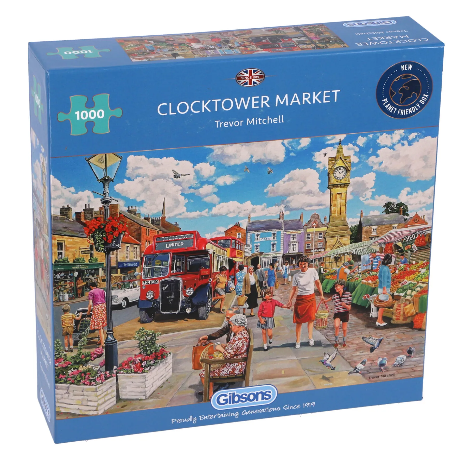Puzzel Gibsons 1000 Stuk Clocktower Market
