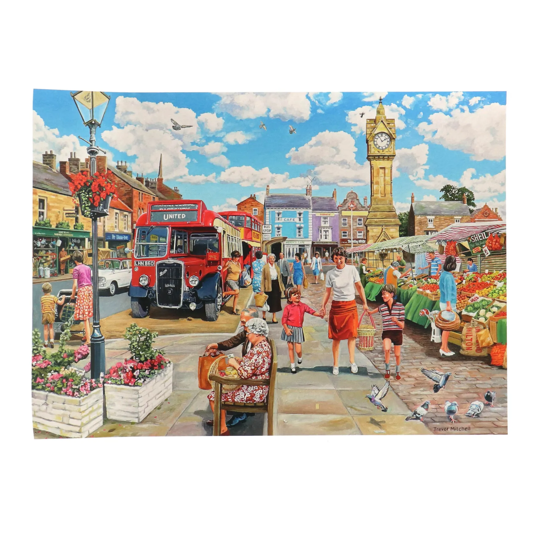 Puzzel Gibsons 1000 Stuk Clocktower Market