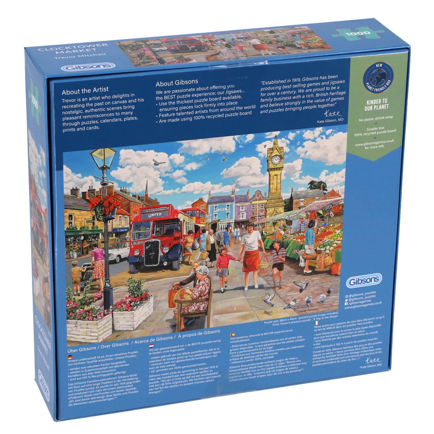 Puzzel Gibsons 1000 Stuk Clocktower Market