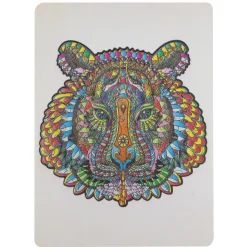 Puzzel hout figuur tijger 130 stukjes