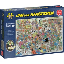 Puzzel Jan van Haasteren Nederlands kampioenschap  mens erger je niet 2000 stukjes
