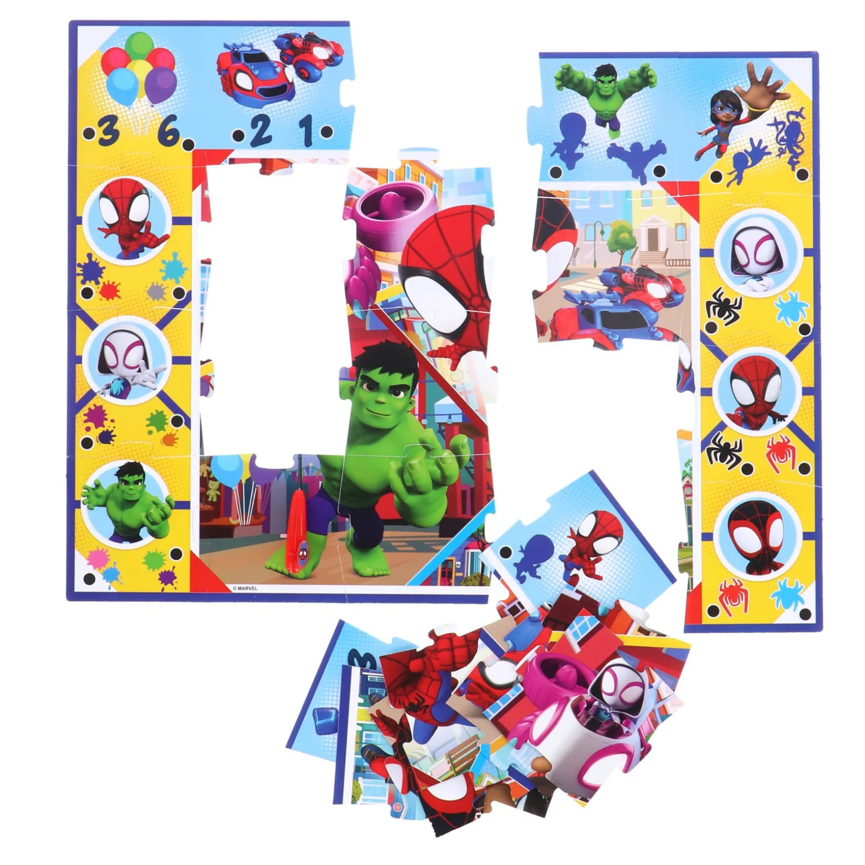 Puzzel vloer groot spidey