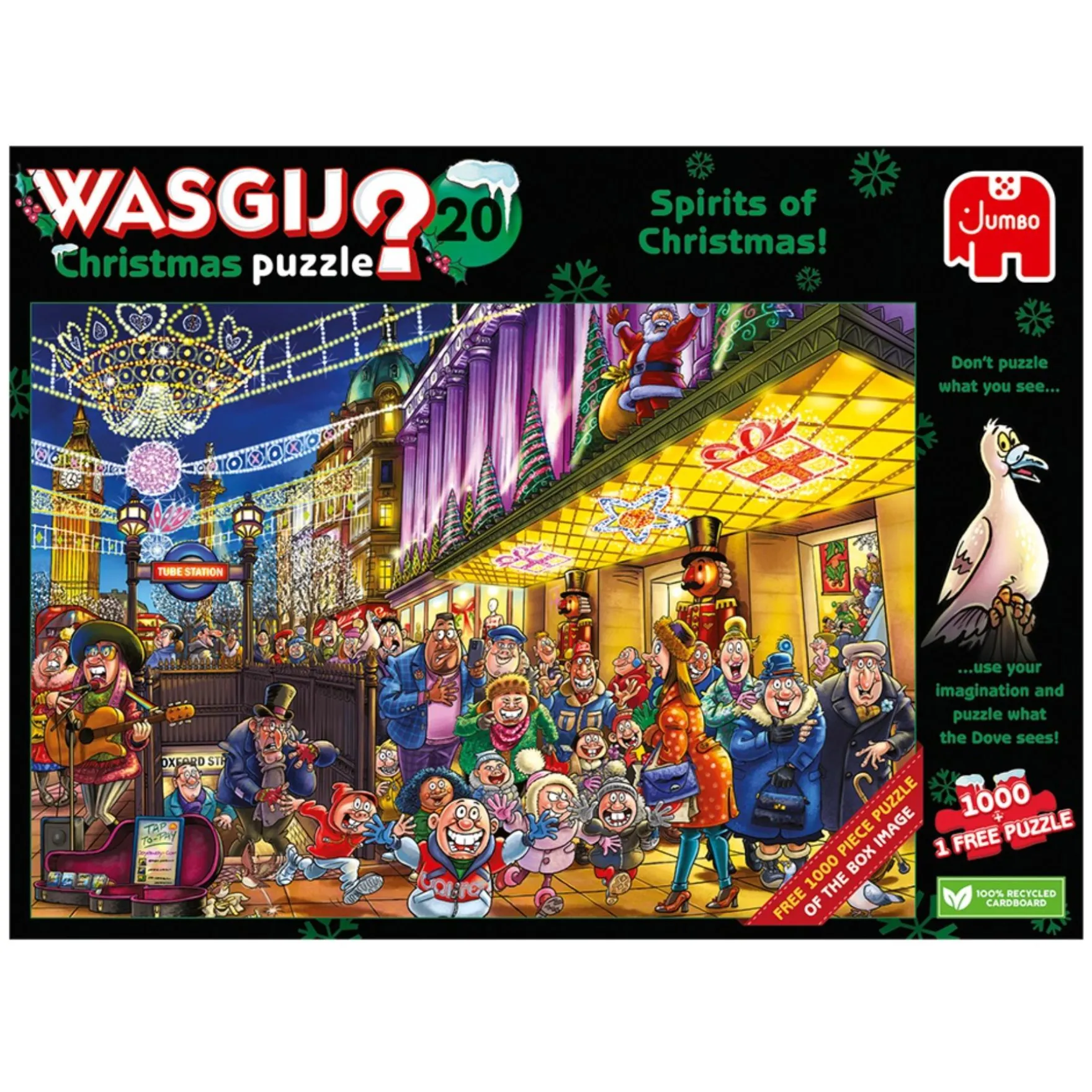 Puzzel Wasgij kerstmis 20 2 x 1000 stukjes