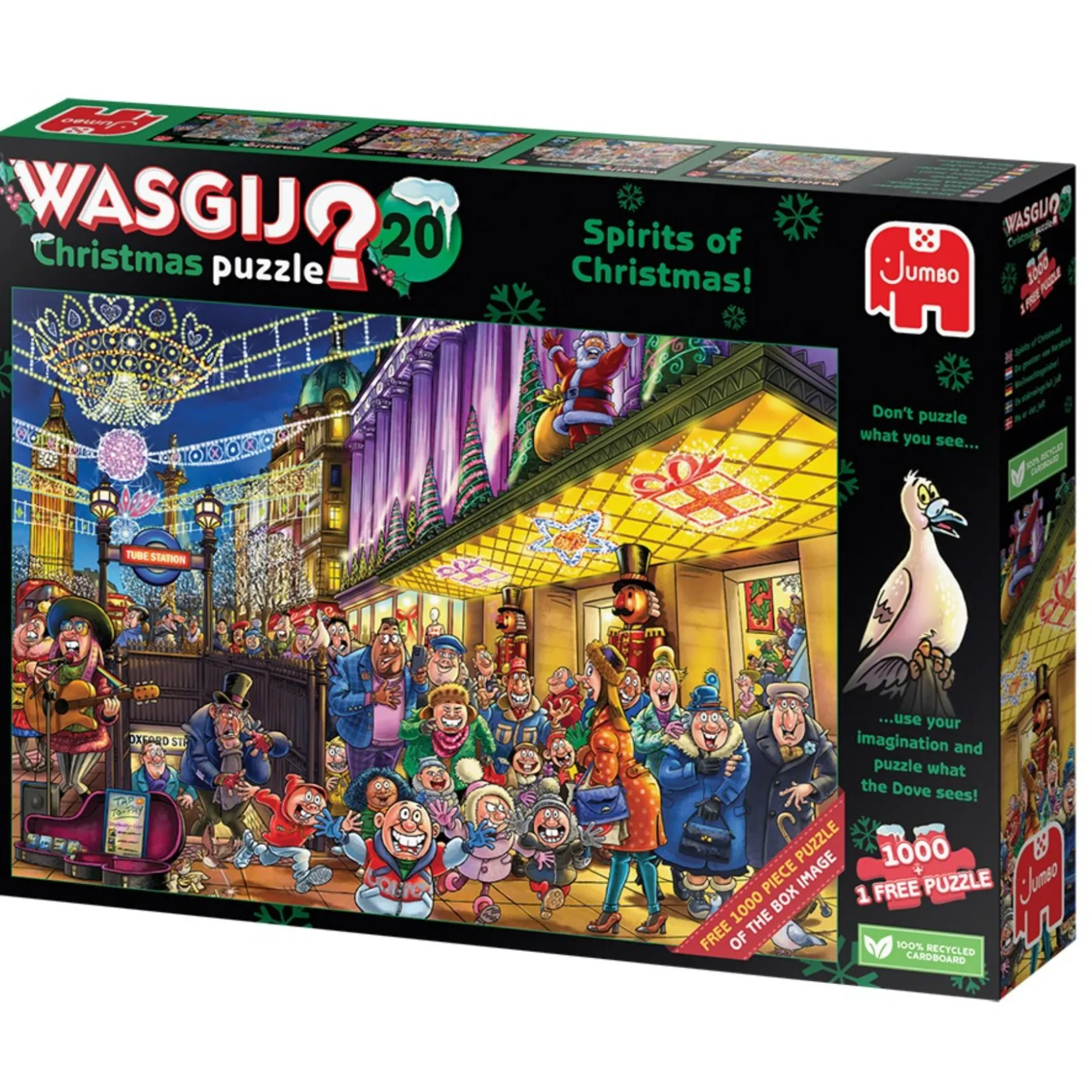 Puzzel Wasgij kerstmis 20 2 x 1000 stukjes