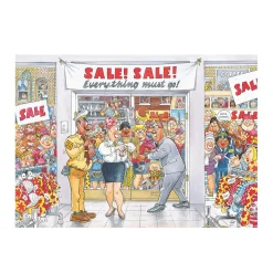 Puzzel Wasgij Retro Mystery 7 Everything must go! 1000 stukjes