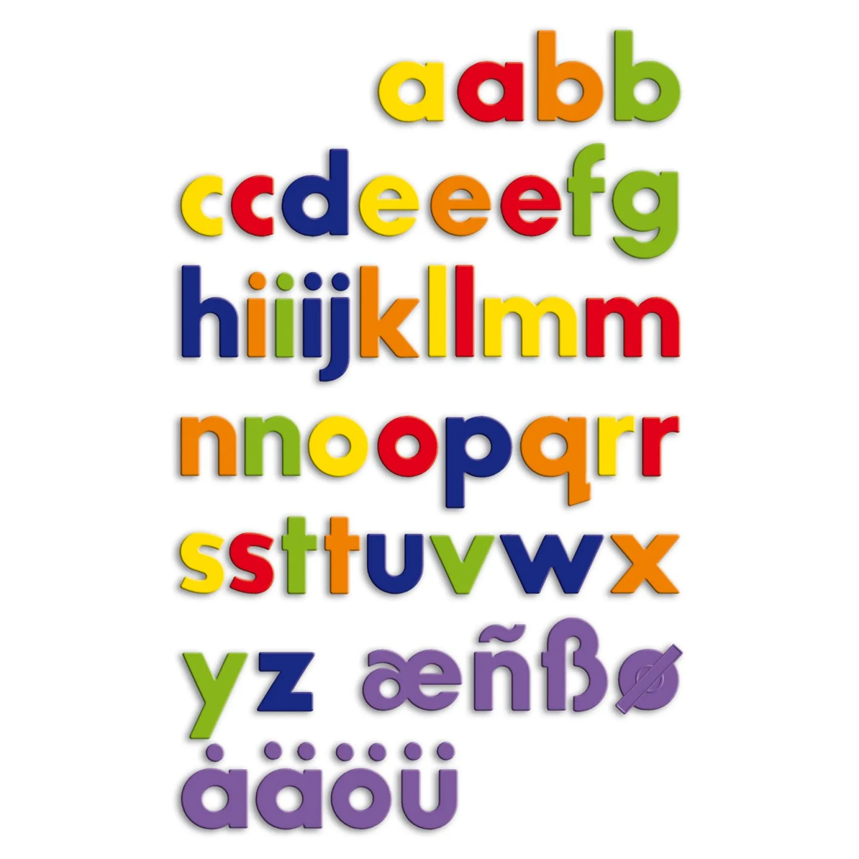 Quercetti Magneet Letters Kleuren 48 Delig