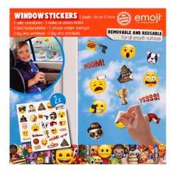 Raamstickers Emoij Assorti